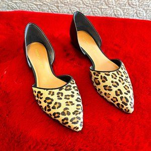 Franco Sarto Leopard Print Leather Shoes